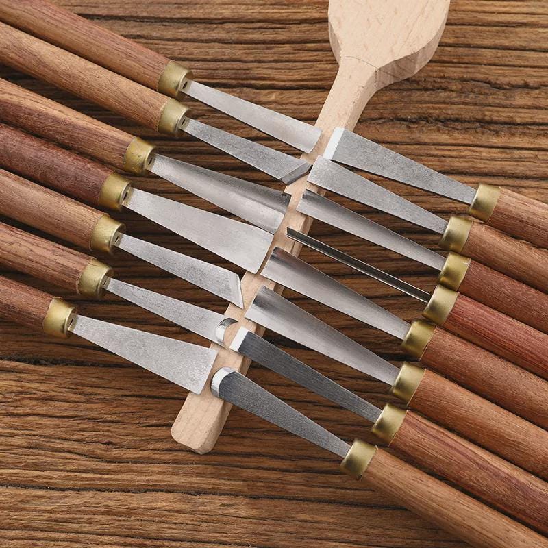20 Pieces Wood Carving Chisel Set | Mixed-size Chisels for DIY Projects ...