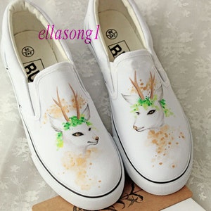 Hand Painted Shoes,custom painted shoes,flat shoes,Casual Individuality Doodle Hand Drawn sneakers,custom birthday gift