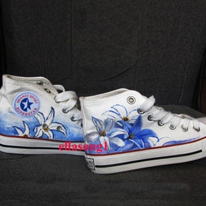 Hand Painted Girl  Shoes,Custom Painted Shoes,Casual Lace Individuality Doodle Hand Drawn sneakers,birthday gift