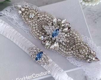 Bridal/Wedding Garter for Bride with Something Blue