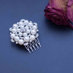 Wedding HeadPiece, Bridal HeadPiece, Bridal Hair Comb, Wedding Hair Comb, Rhinestone headpiece, Crystal Hair Comb, Vintage Hair Comb image 2