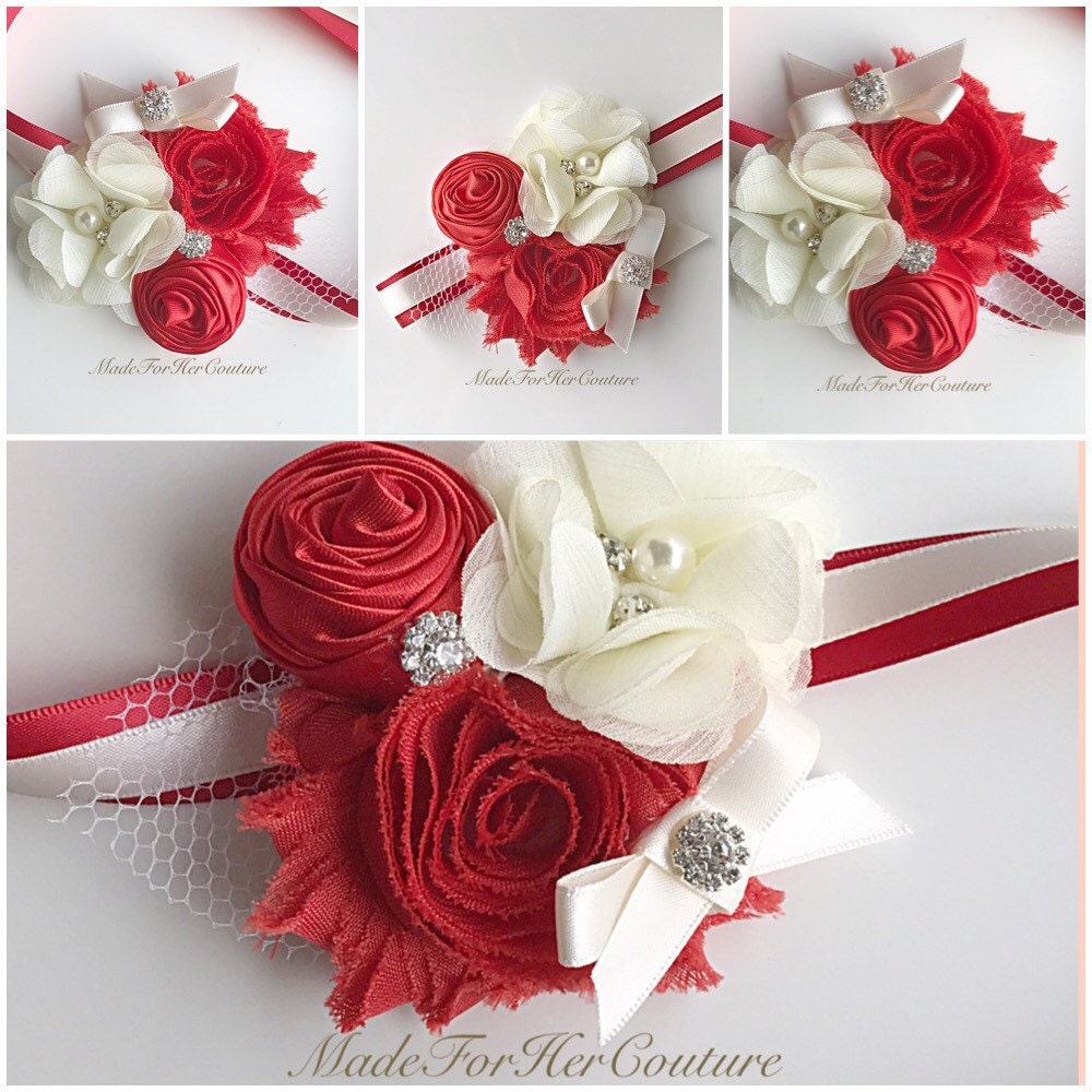 flower wrist band for wedding