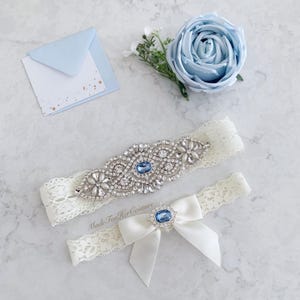 Bridal/Wedding Garter for Bride with Something Blue