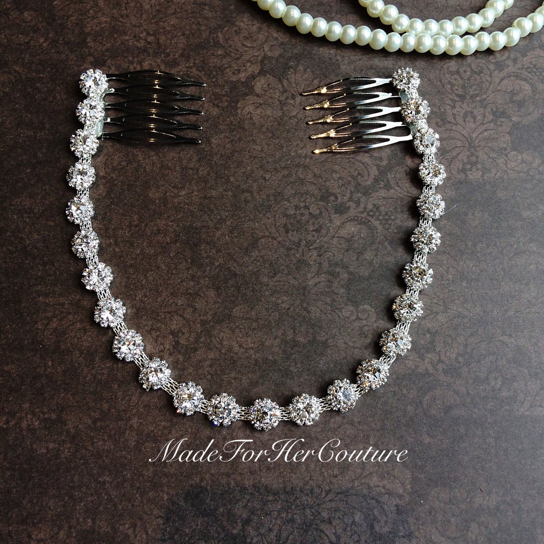 rhinestone bridal headpiece