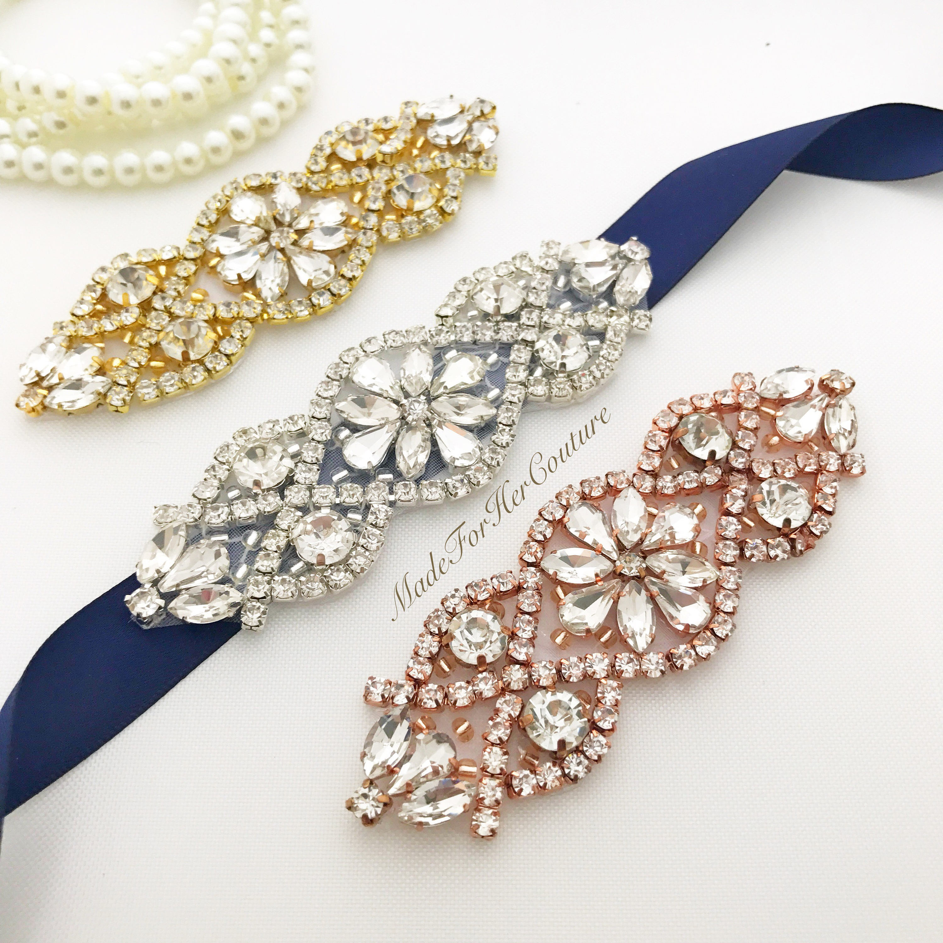 slim fit dress slacks Elegant Sparkle Rhinestone Belt main image 0