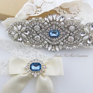 Bridal/Wedding Garter for Bride with Something Blue image 5