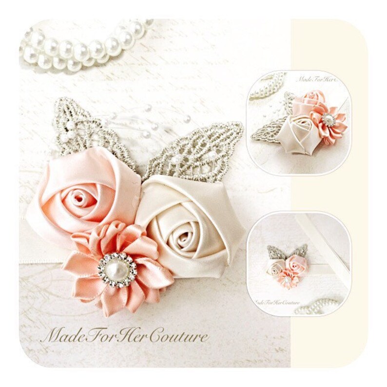 flower wrist band for wedding