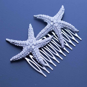 Wedding head piece, wedding hair comb, bridal hair comb, bridal headpiece, Starfish hair comb, headpiece image 2