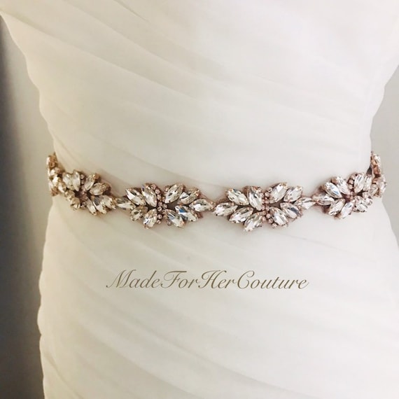 gold sash for bridesmaid dress