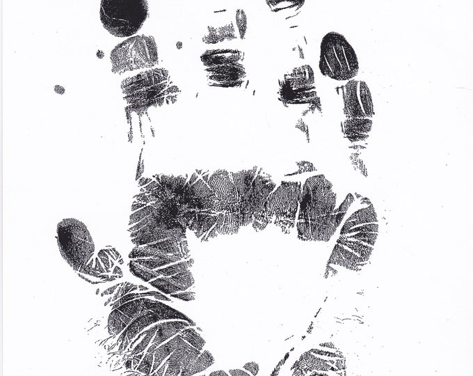 Gorilla Handprint on Cardstock copy - Etsy