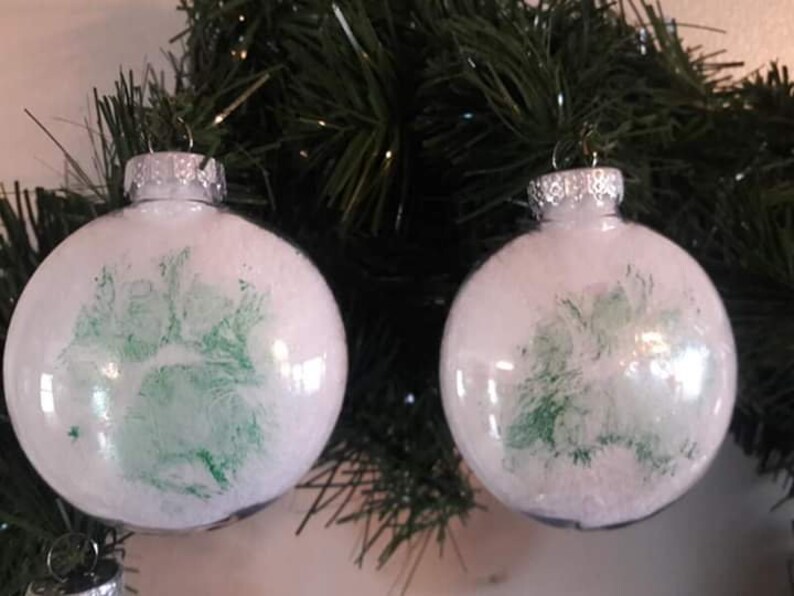 small Tiger Cub paw print ornament