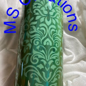 Damask tumbler, damask, rustic damask, rust inspired damask tumbler, western tumbler , gift idea, gift, personalized,