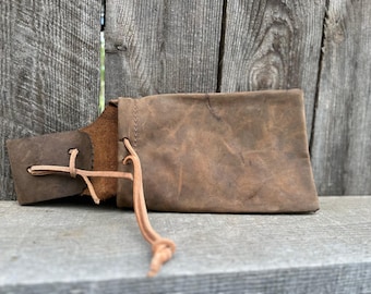 Leather Saddle Bottle Holder