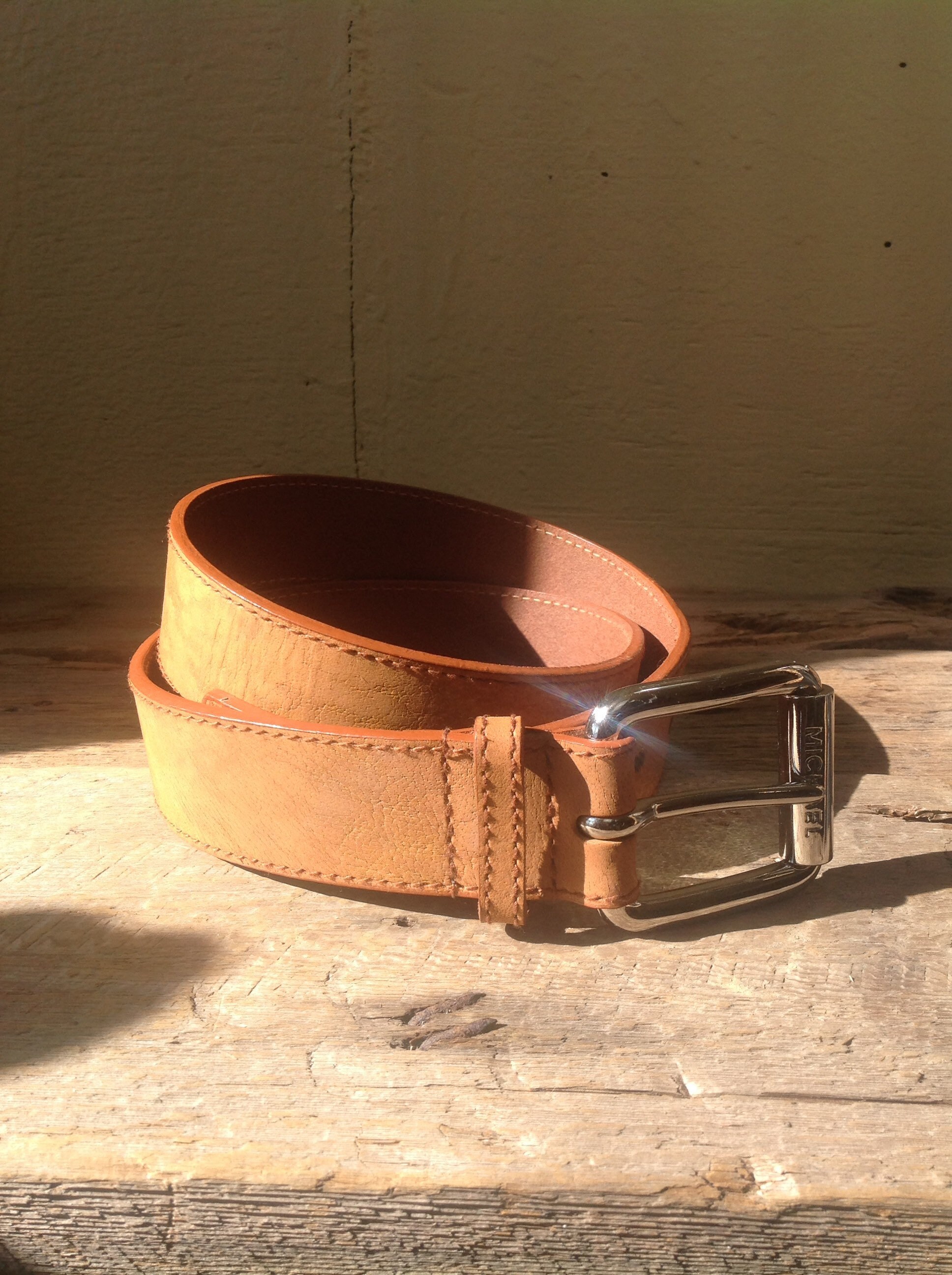 Genuine Grained Leather Belt MICHAEL 