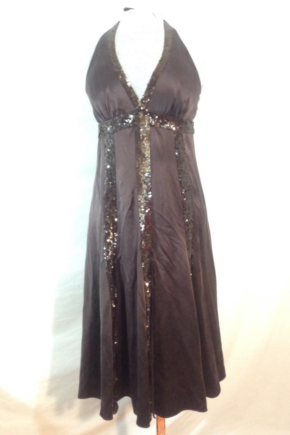 Cocktail dress in silk and sequins for Women BCBG… - image 3