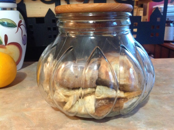 wooden cookie jar