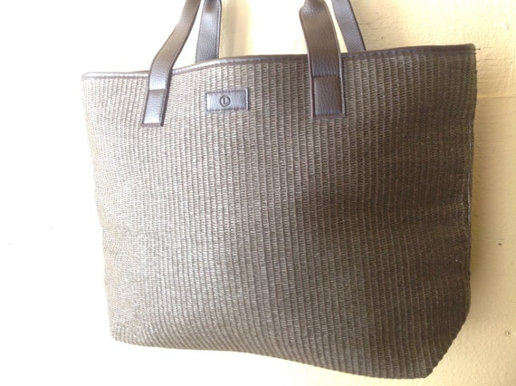 Handbag/Shopping bag in paper straw and cotton/by… - image 9
