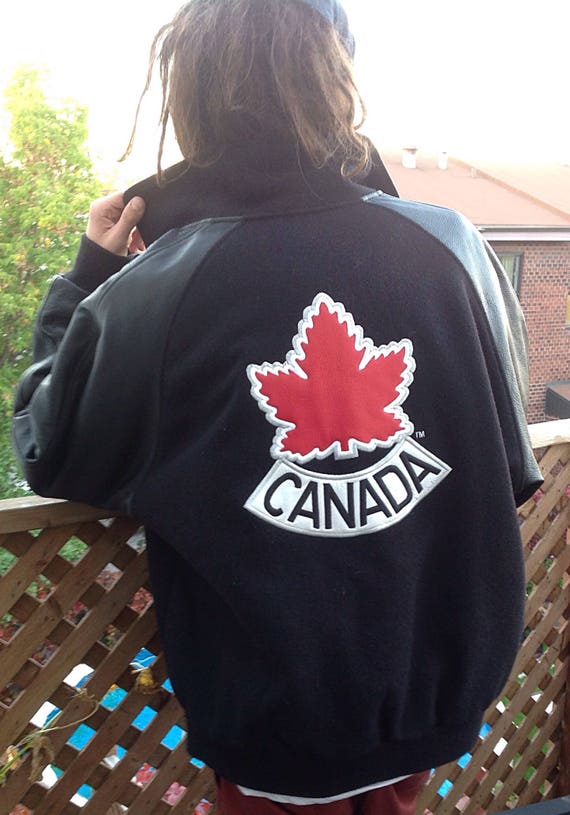 Vintage Official NIKE Hockey Team Canadabomber Jacket Size - Etsy