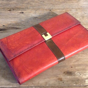 Porte-monnaie/portefeuille en cuir véritable "Cowhide" pour femme