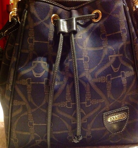 Sac A Dos Sac Seau Sac Bandouliere Vintage Louvier Drawstring Etsy