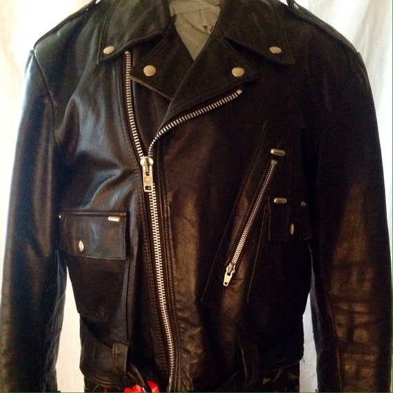 Men's perfecto leather jacket deals
