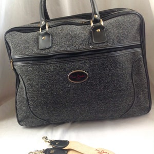 Pierre CARDIN ヴィンテージ ツイード ウィークエンダー スーツケース 1980