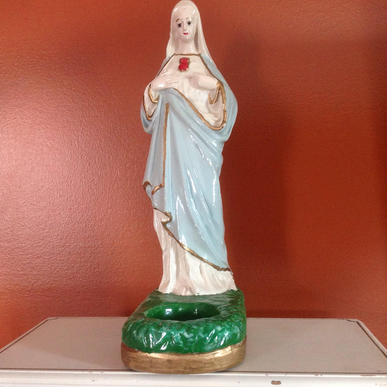 ＊ヴィンテージ　聖母マリア像＊ ヴィンテージ マリア 胸像 聖母 聖女 慈愛 カトリック イエス