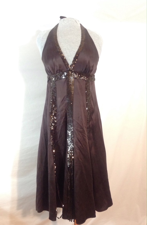 Cocktail dress in silk and sequins for Women BCBG… - image 8