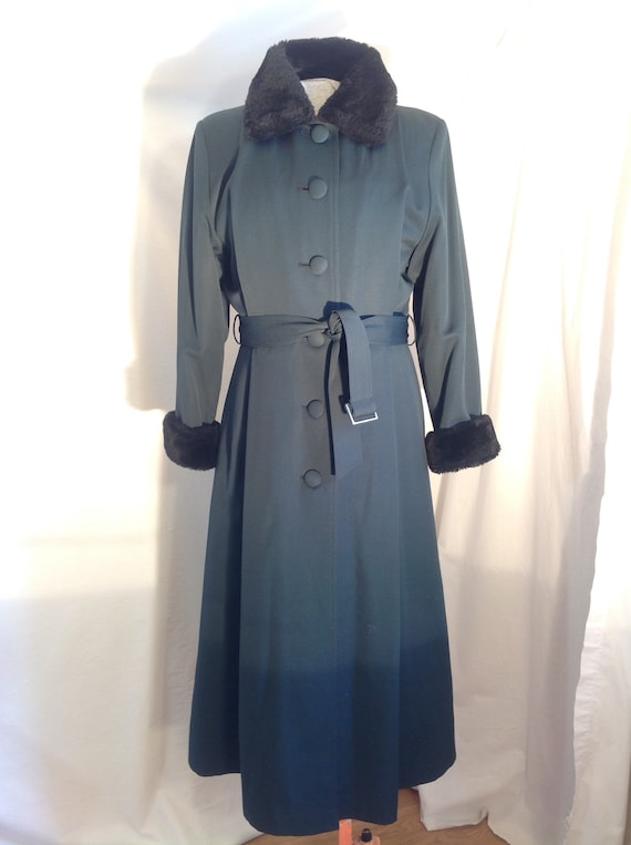 Trench Coat in Pure Virgin Wool Gabardine HILARY RADLEY Vintage Sz 10 Etsy Canada