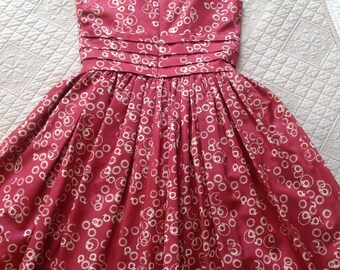 Dress flowers woman/Garden Party/Summer/Wedding Guest/Floral/waist Size 6-7 / Cocktail/Graduation