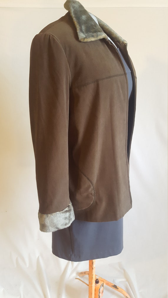 Pierre Cardin Women's Faux Suede Jacket, Sz 16, V… - image 5