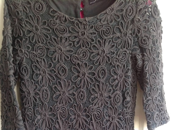 Robe courte pour femme ZARA en coton et dentelle … - image 6