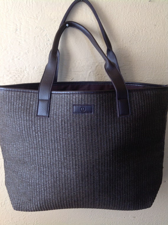 Handbag/Shopping bag in paper straw and cotton/by… - image 3