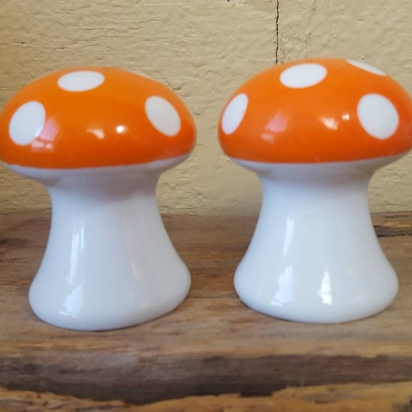 Mushroom Salt and Pepper Shakers Etsy