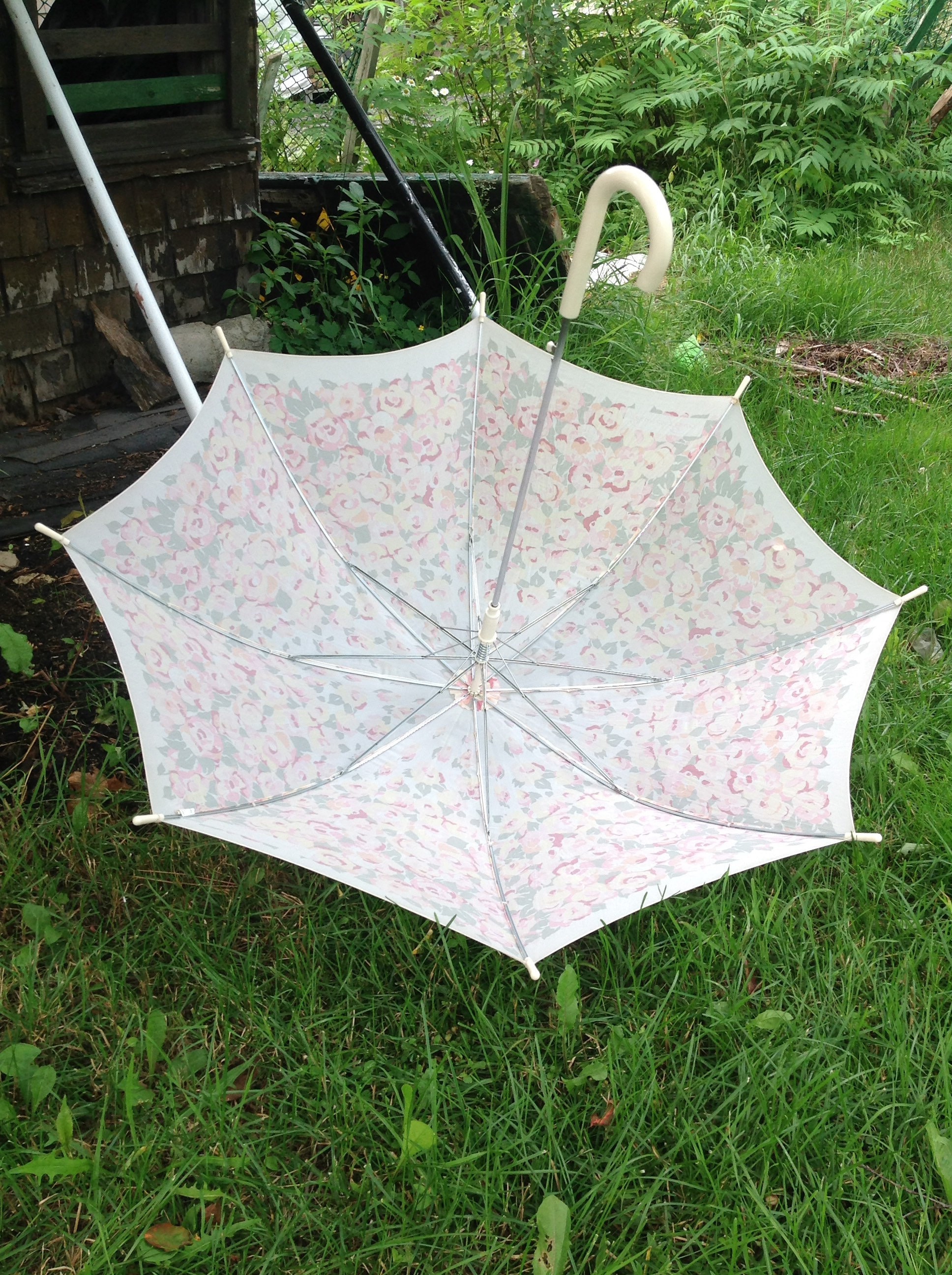 雨傘 ／キャシャレル キャシャレル ヴィンテージ フラワー アンブレラ - Etsy 日本