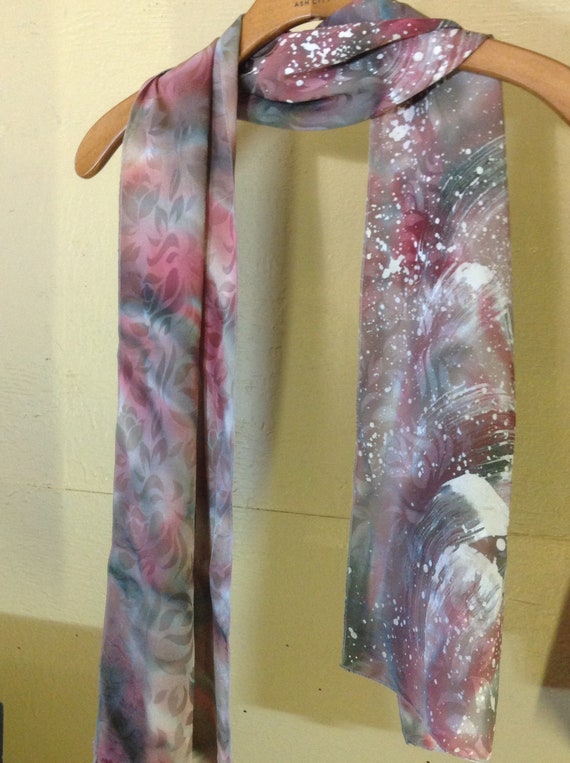 Silk scarf/brocade silk scarf by Danielle Paquet, 