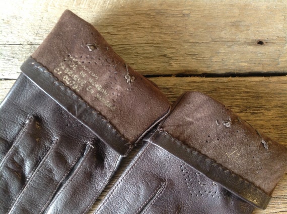 Fine leather gloves for women/vintage 1970s/Sz 7.… - image 6