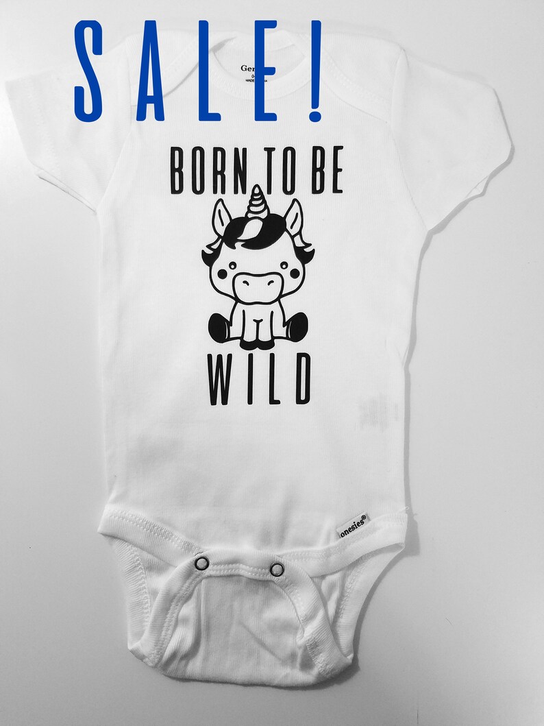 Né pour être sauvage bébé gilet body cadeau