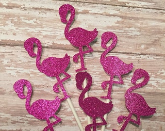 Flamingo Cupcake Toppers, Flamingo Cupcakes,  Flamingo Birthday, Tropical Cupcakes, Flamingle, Flamingo Theme, Baby Shower Cupcake Toppers