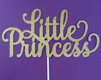 Baby Shower Cake Topper, Baby Girl Cake Topper, Little Princess Cake Topper, Baby Cake Topper, Gold Baby Shower Cake Topper, Customizable