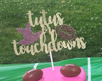 Tutus or Touchdowns Gender Reveal Cake Topper, Boy or Girl Cake Topper, Gender Reveal theme, He or She Cake topper, Pink or Blue Cake