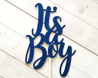 It's A Boy Cake Topper, Baby Boy Cake, Baby Shower Cake Topper, Baby Boy Decorations, Little Man Cake, Gender Reveal Cake, Baby Announcement