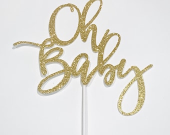 Oh Baby Cake Topper, Baby Shower Cake Decoration