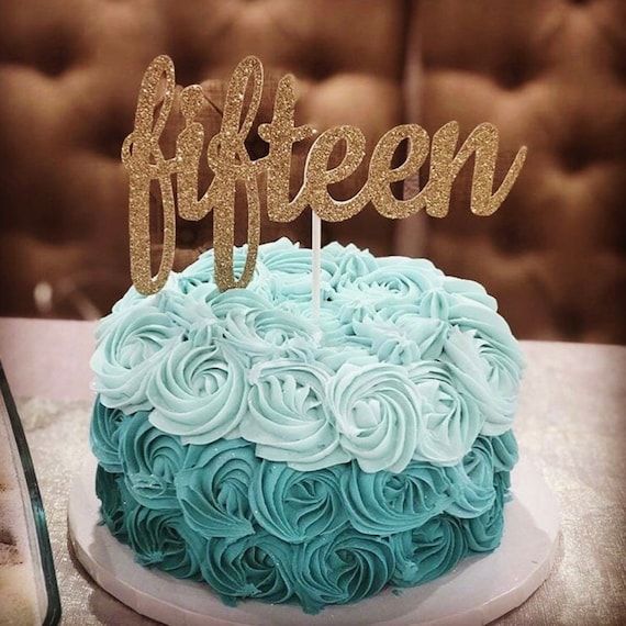 15th Birthday Cake Topper. Number 15 Cake Topper. Fifteen Cake - Etsy Australia