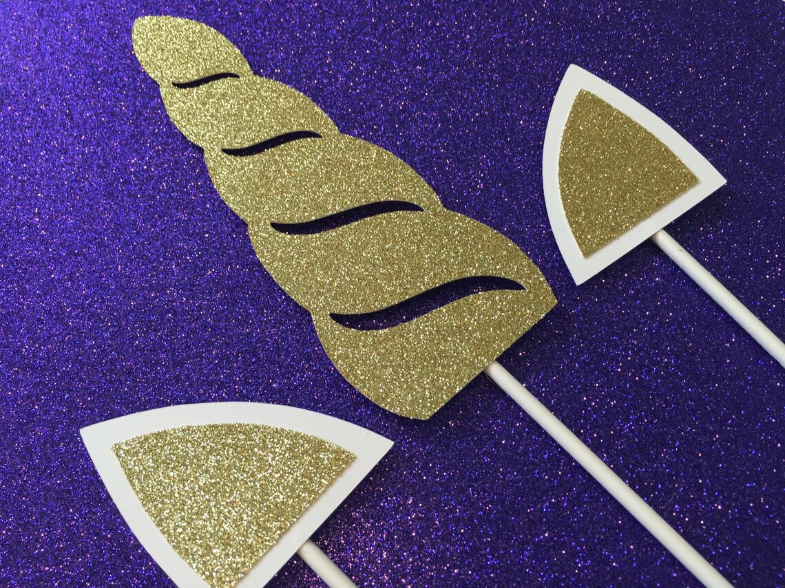 Unicorn Cake Topper Unicorn Horn Cake Topper Unicorn Cake - Etsy