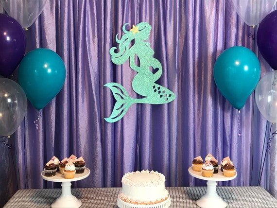 Mermaid Baby Shower Backdrop Pregnant Mermaid Mermaid Etsy
