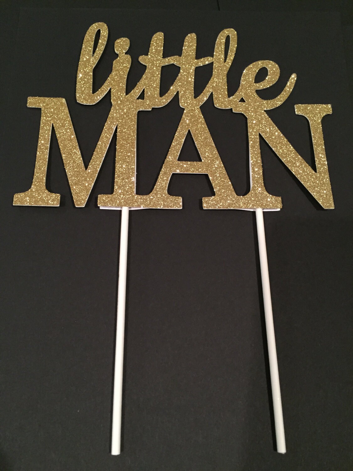 Baby Shower Cake Topper Baby Boy Cake Topper Little Man Cake Etsy