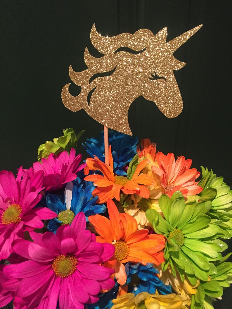 Unicorn Centerpieces Unicorn Party Decor Unicorn Head Etsy