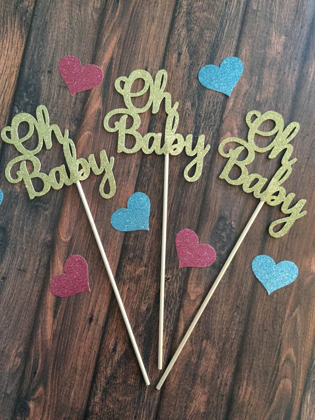 Baby Shower Decorations, Oh Baby Centerpiece Sticks, Oh Baby Floral Decor, Baby Centerpieces