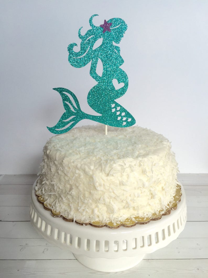 Mermaid Baby Shower Pregnant Cake Topper Party Theme Mom Under The Sea